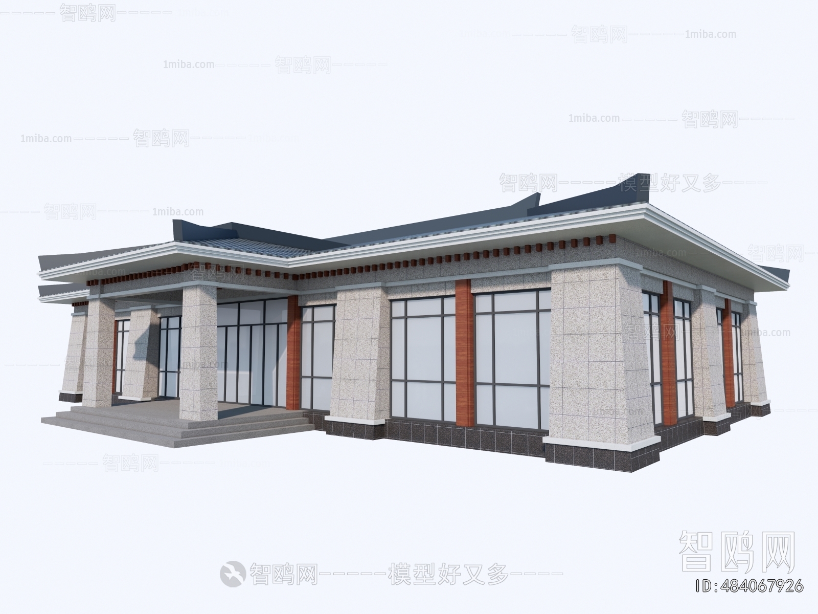 New Chinese Style Architecture Of Artistic Style