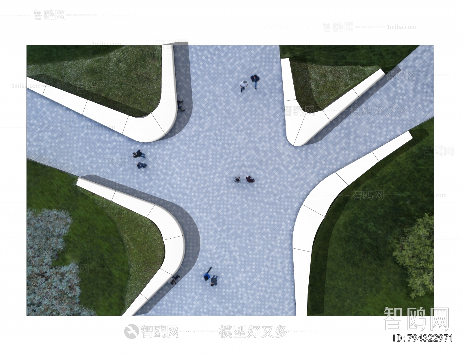 Modern Park Landscape