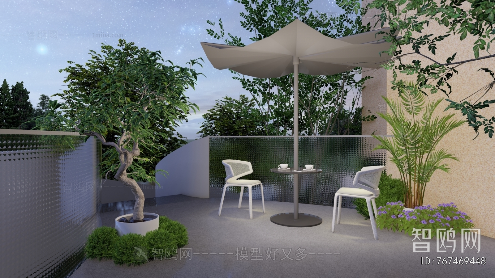 Modern Courtyard/landscape