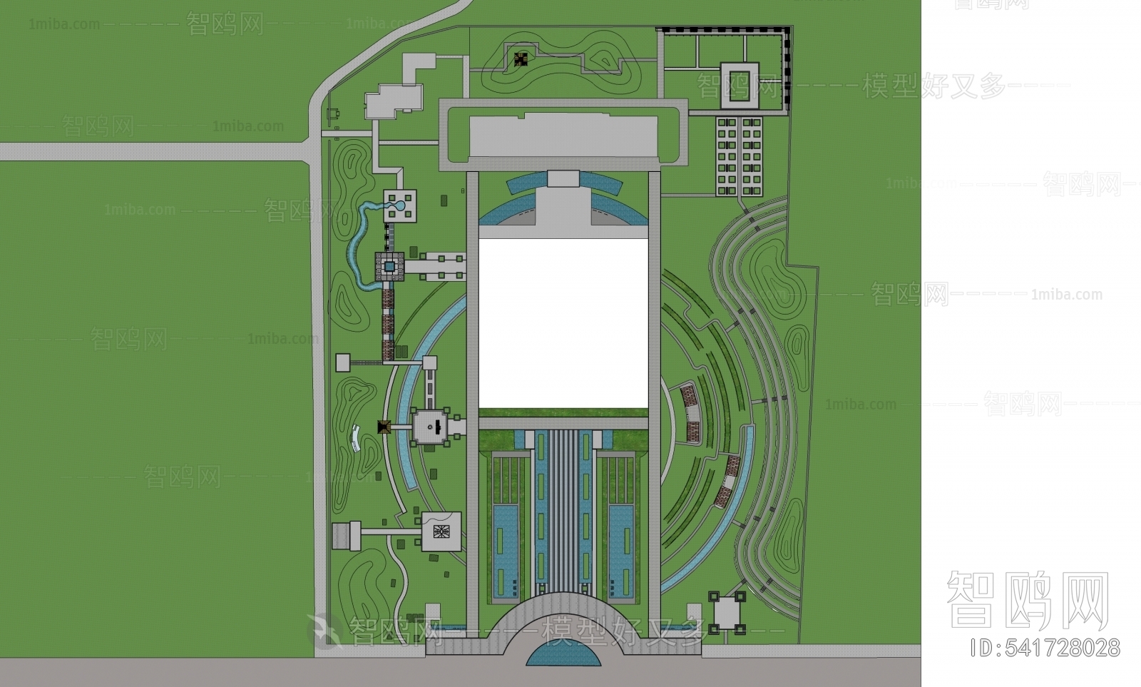 Modern Park Landscape