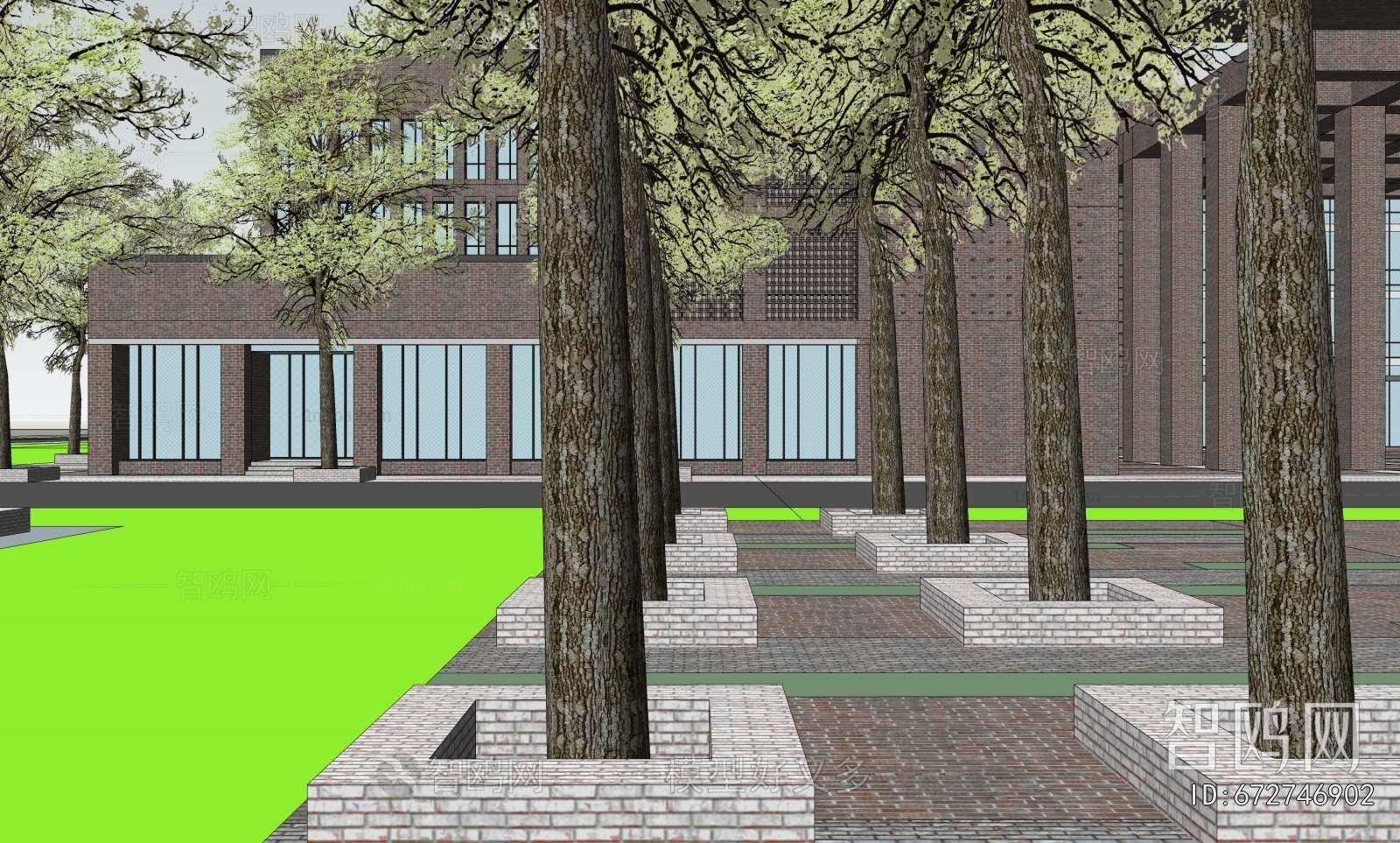 Modern School Building