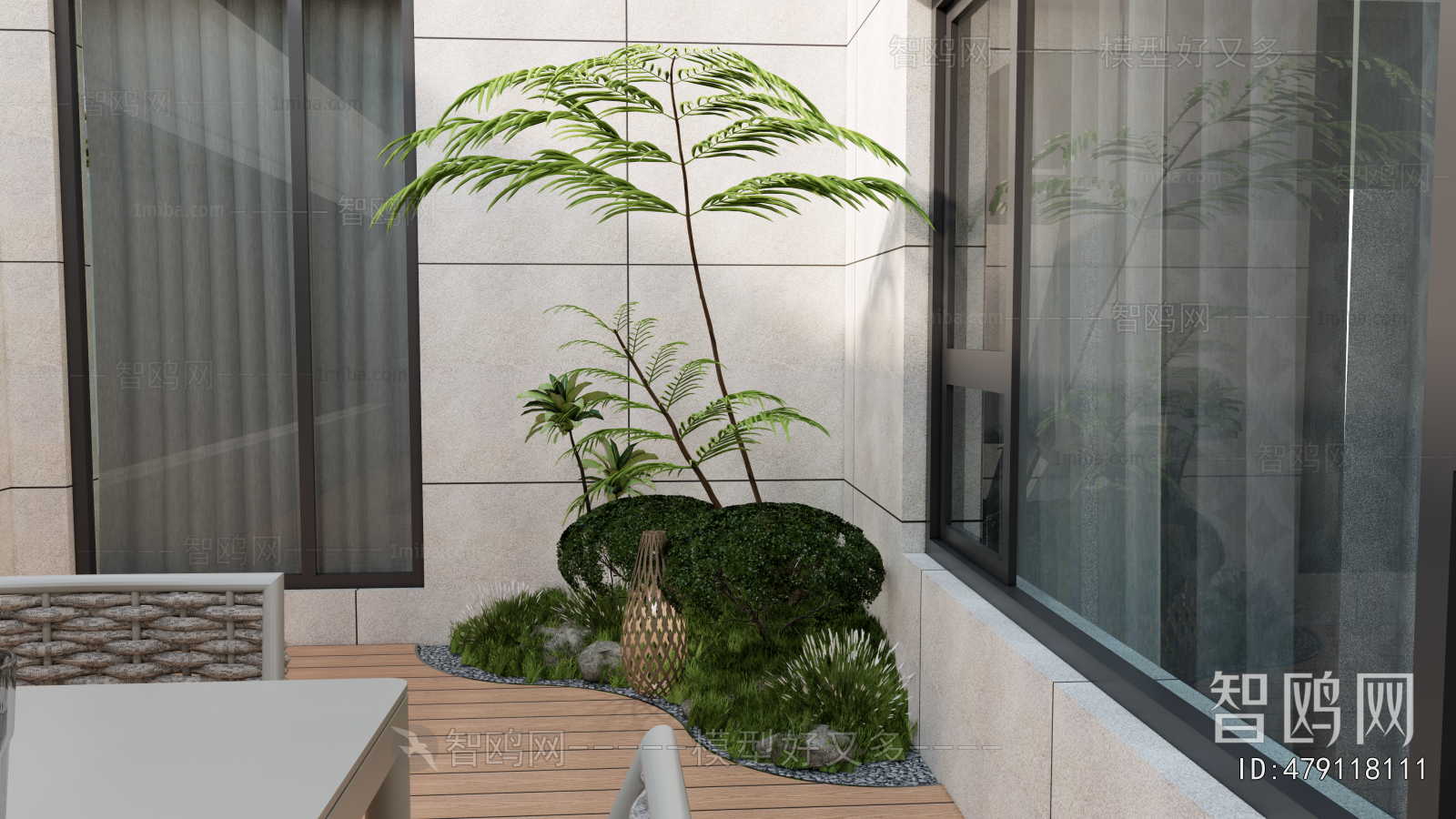 Modern Courtyard/landscape