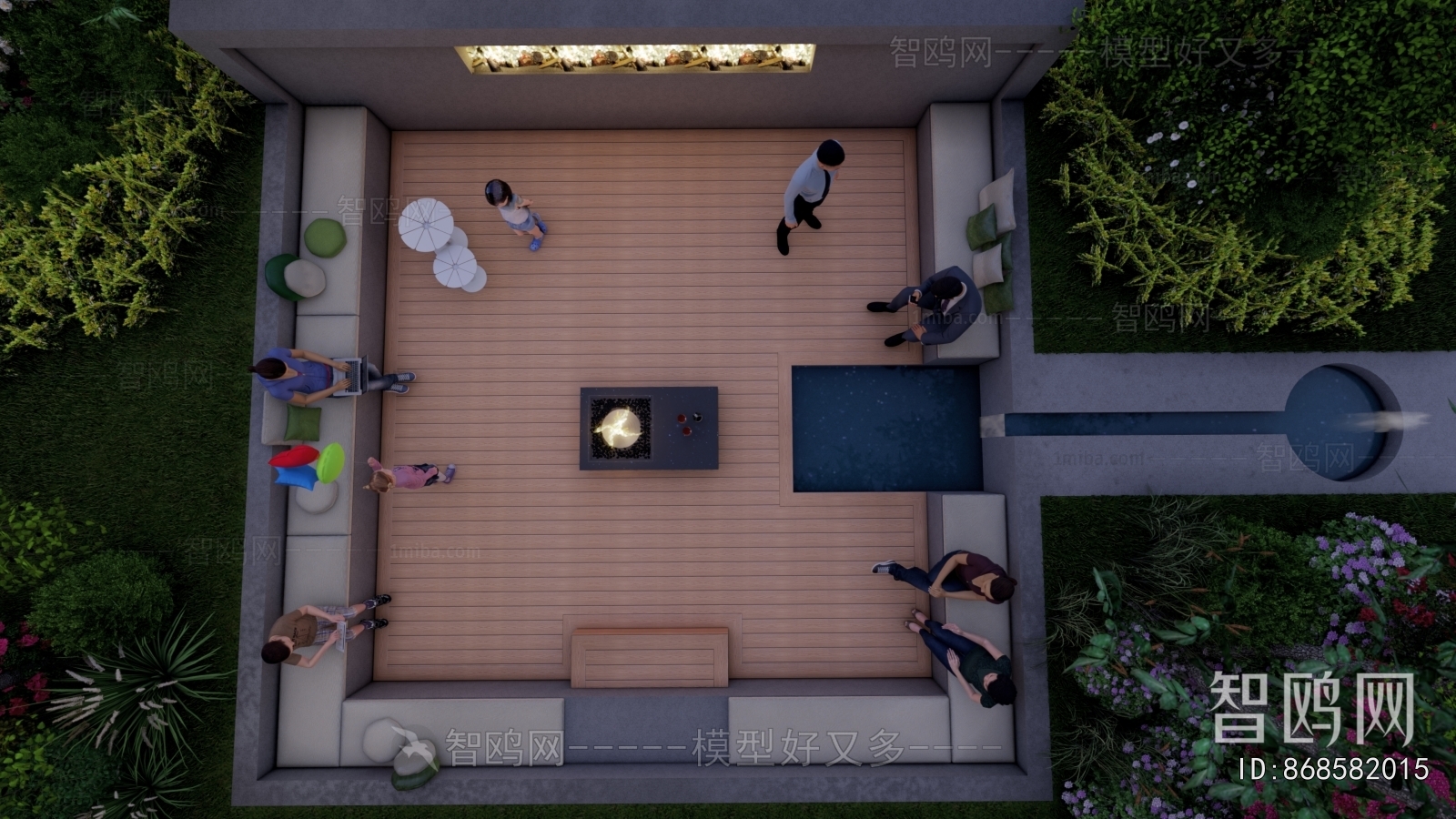 Modern Courtyard/landscape