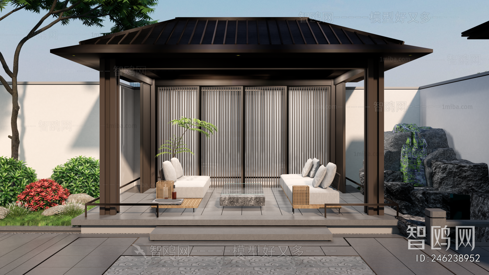 New Chinese Style Courtyard/landscape