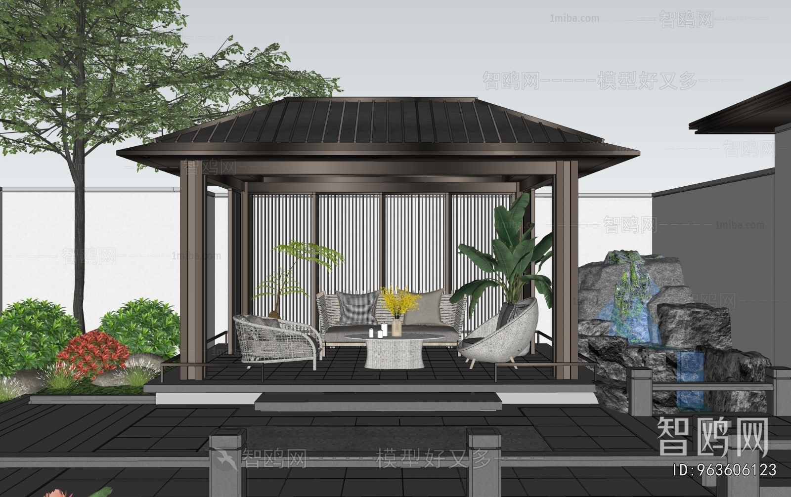 New Chinese Style Courtyard/landscape