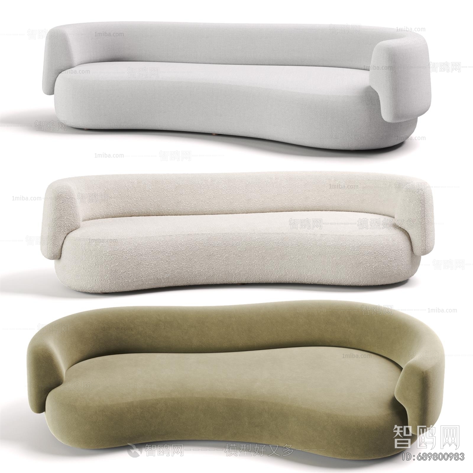 Modern Curved Sofa
