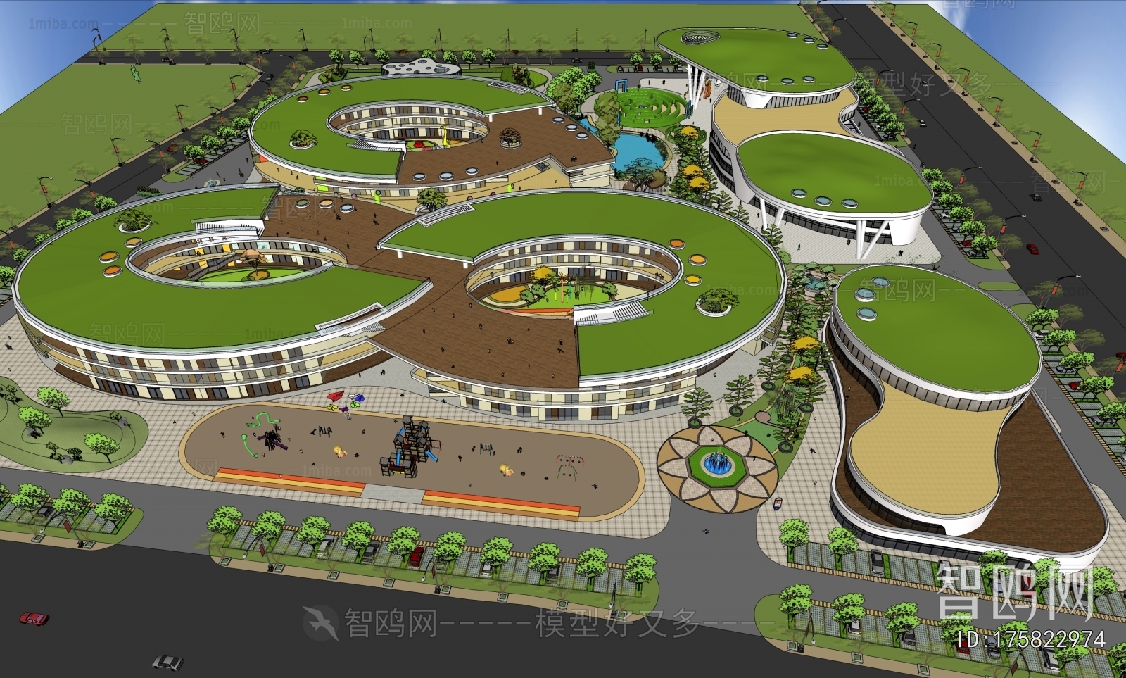 Modern School Building