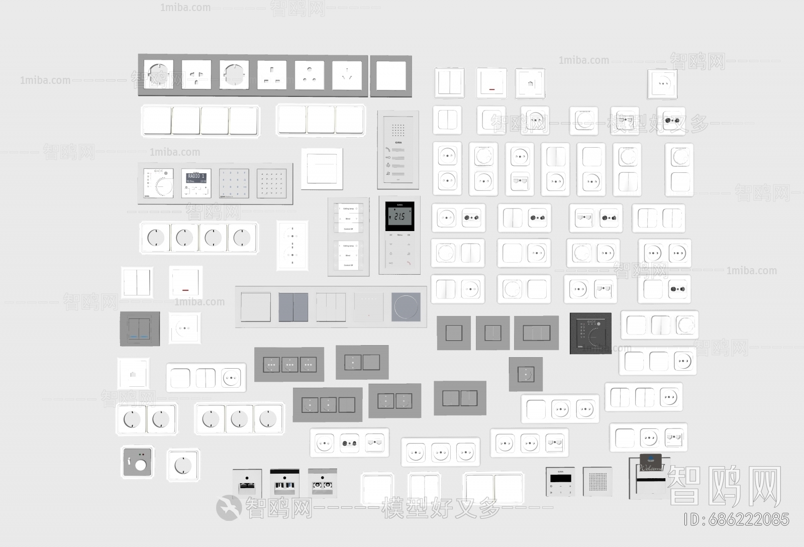 Modern Switch Socket Panel
