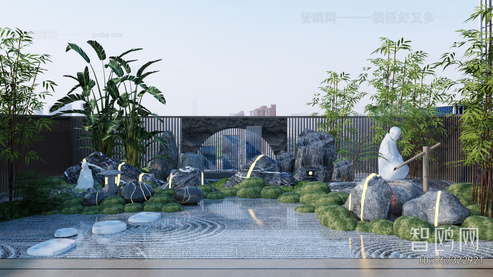 New Chinese Style Courtyard/landscape