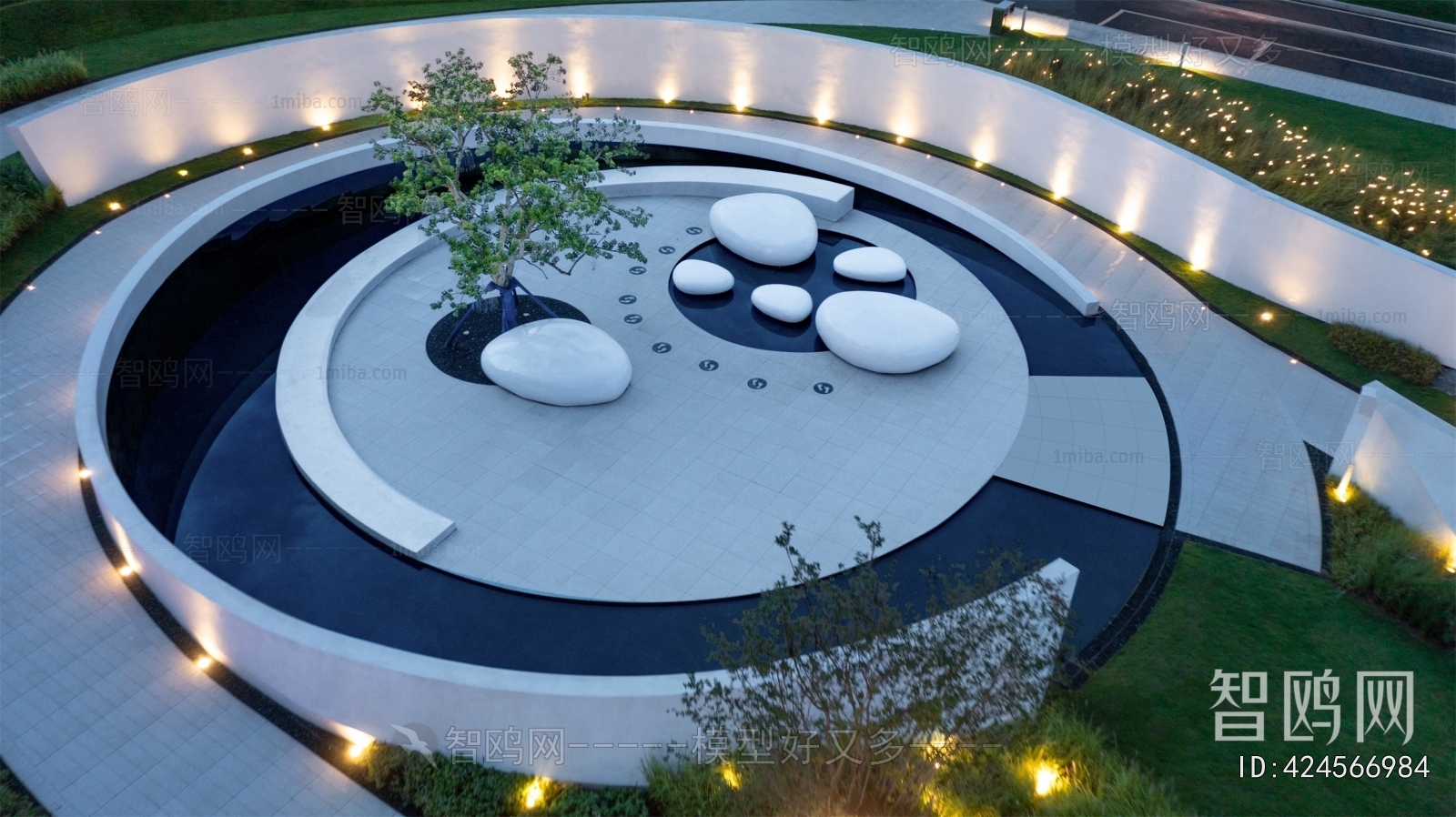 Modern Park Landscape