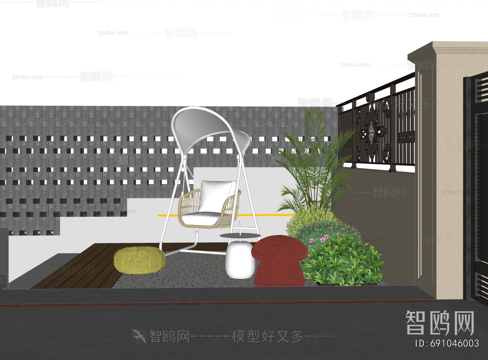 Modern Courtyard/landscape