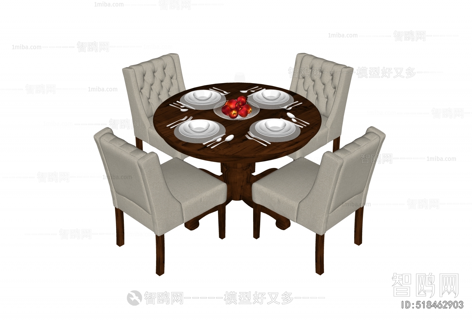 European Style Dining Table And Chairs
