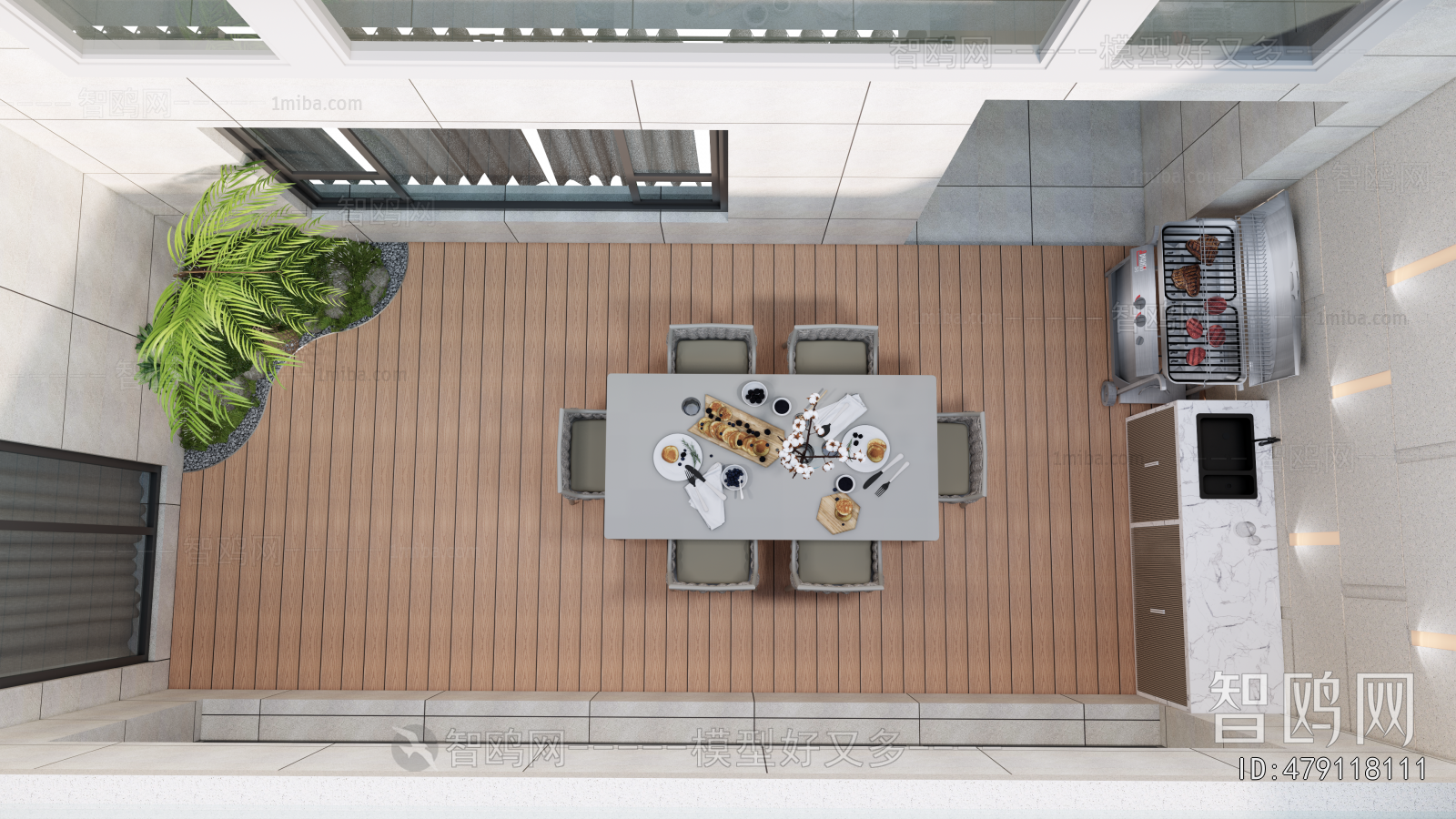 Modern Courtyard/landscape