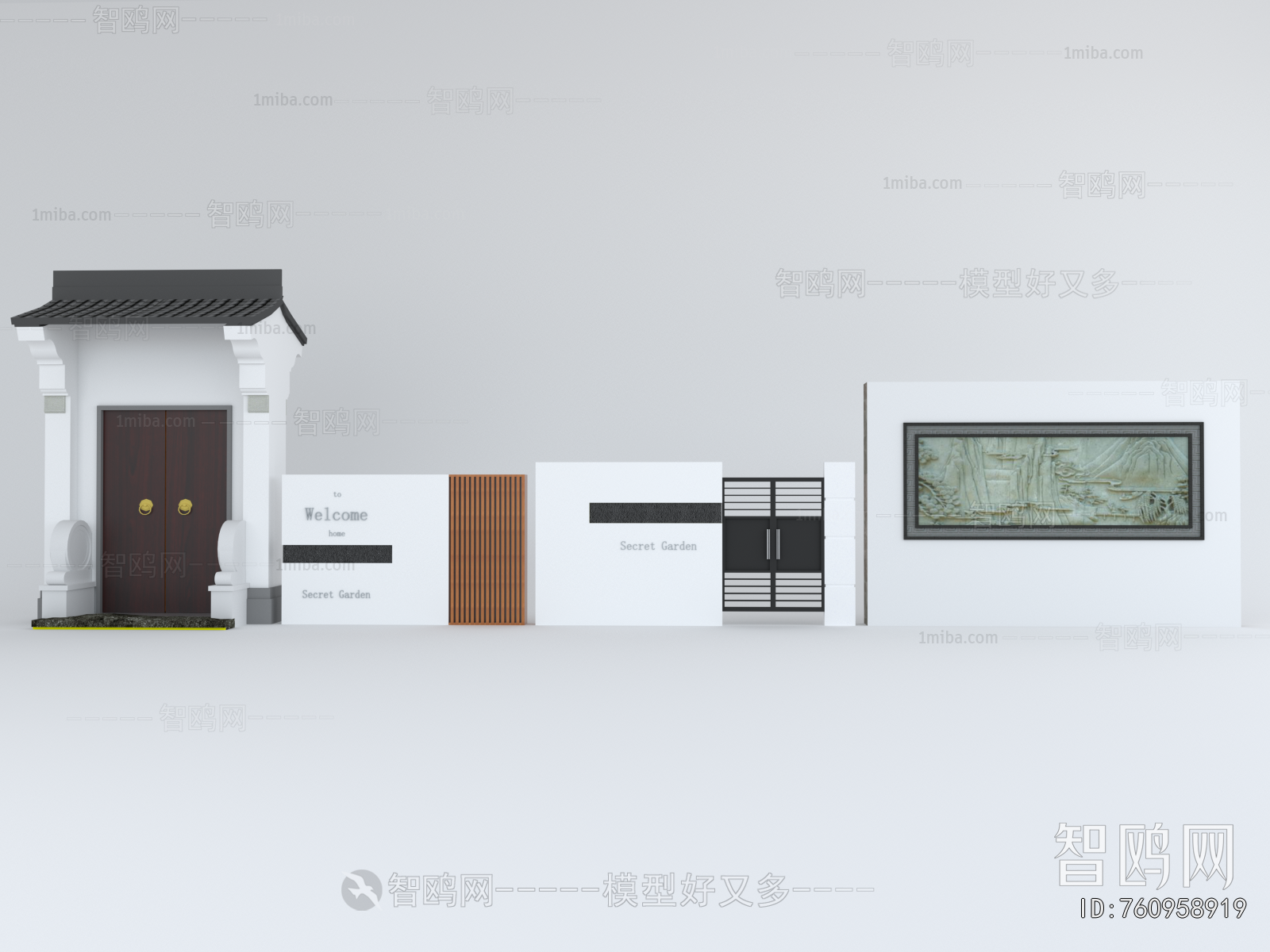 New Chinese Style Landscape Wall