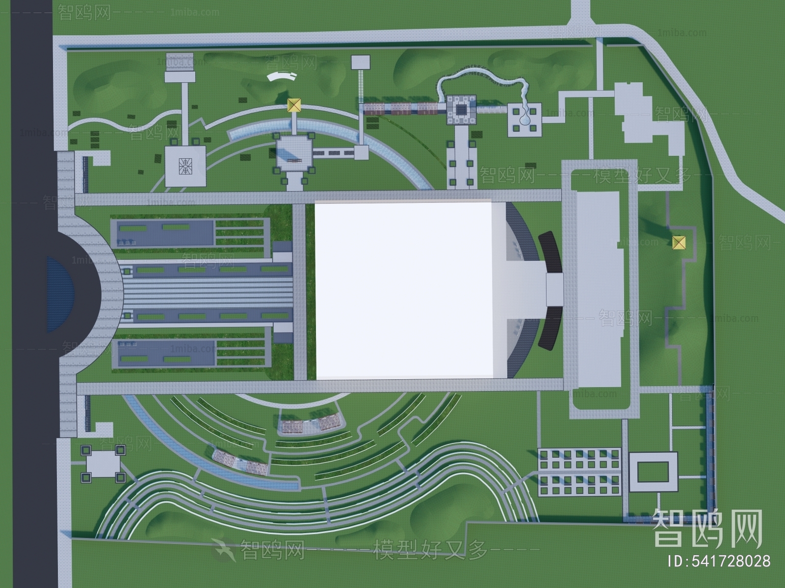 Modern Park Landscape