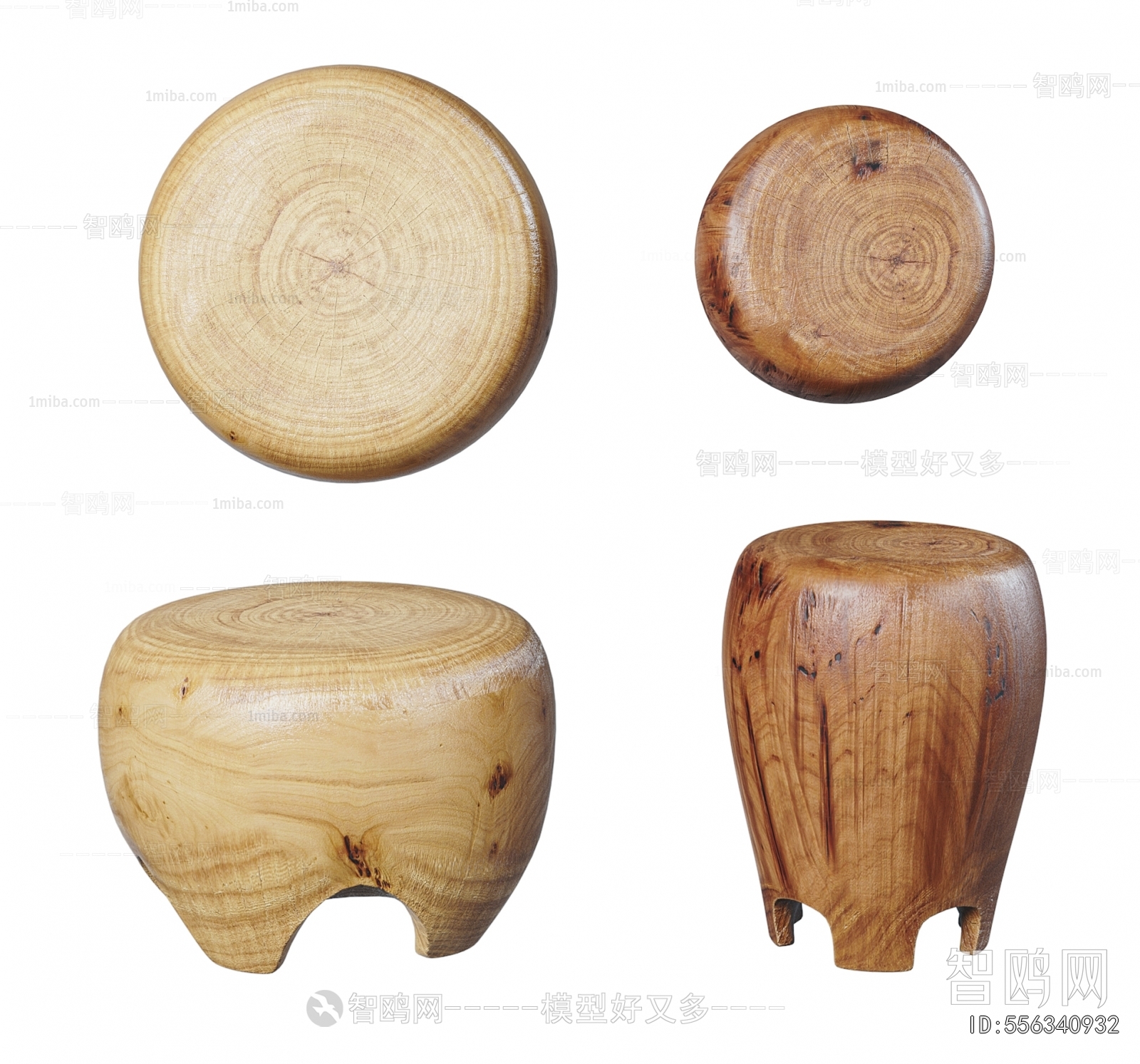 Wabi-sabi Style Stool