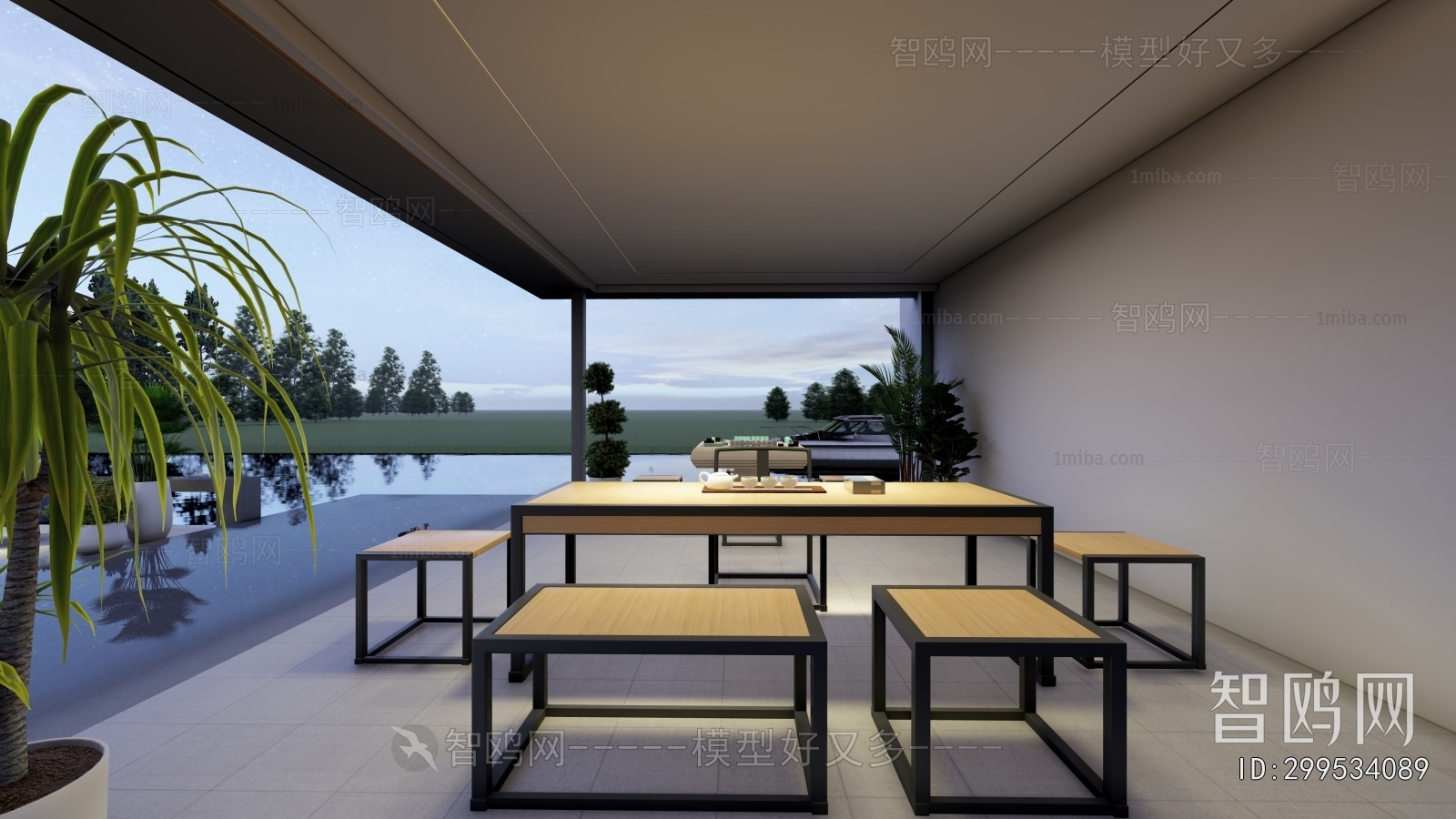 Modern Courtyard/landscape