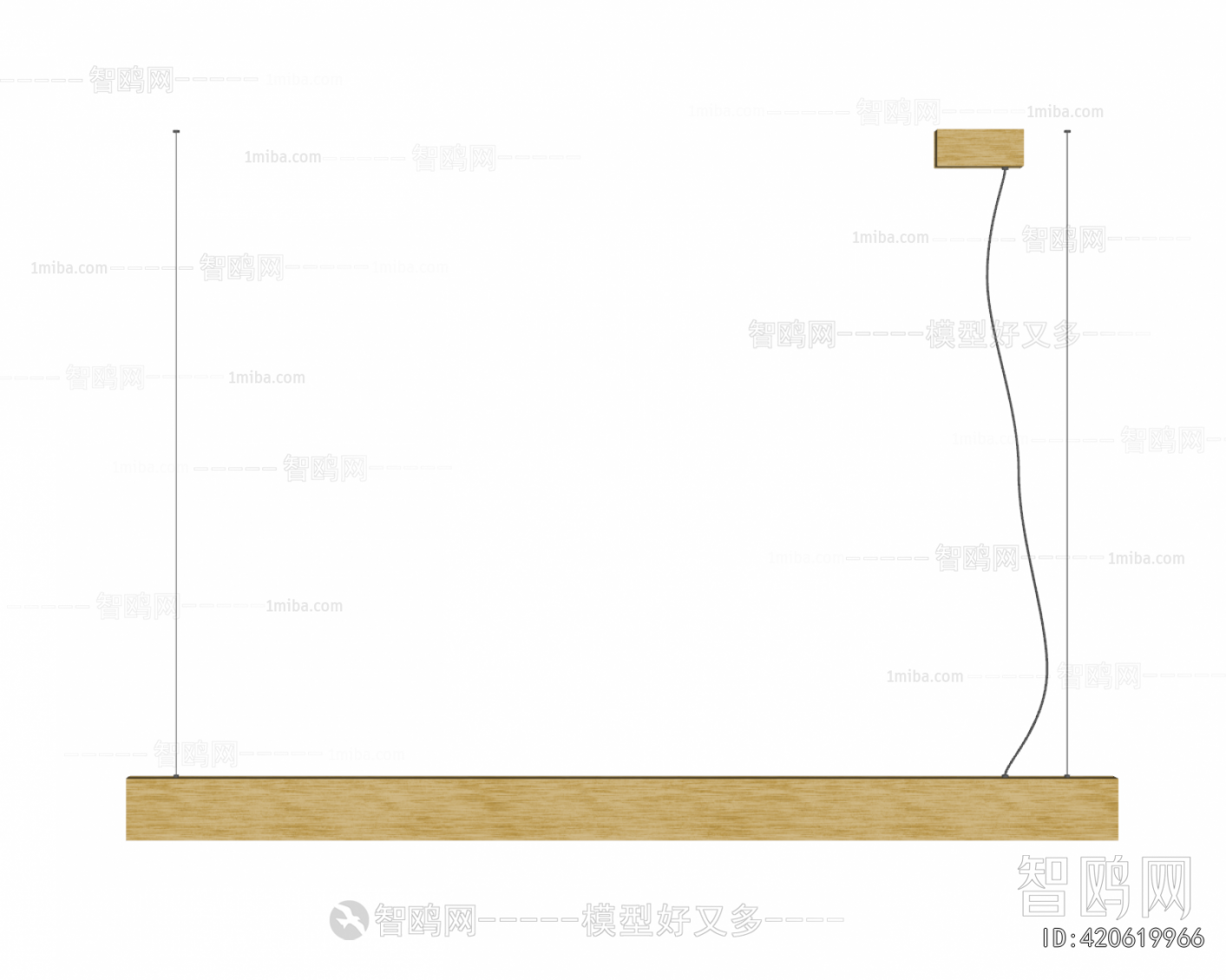 Modern Long Chandelier