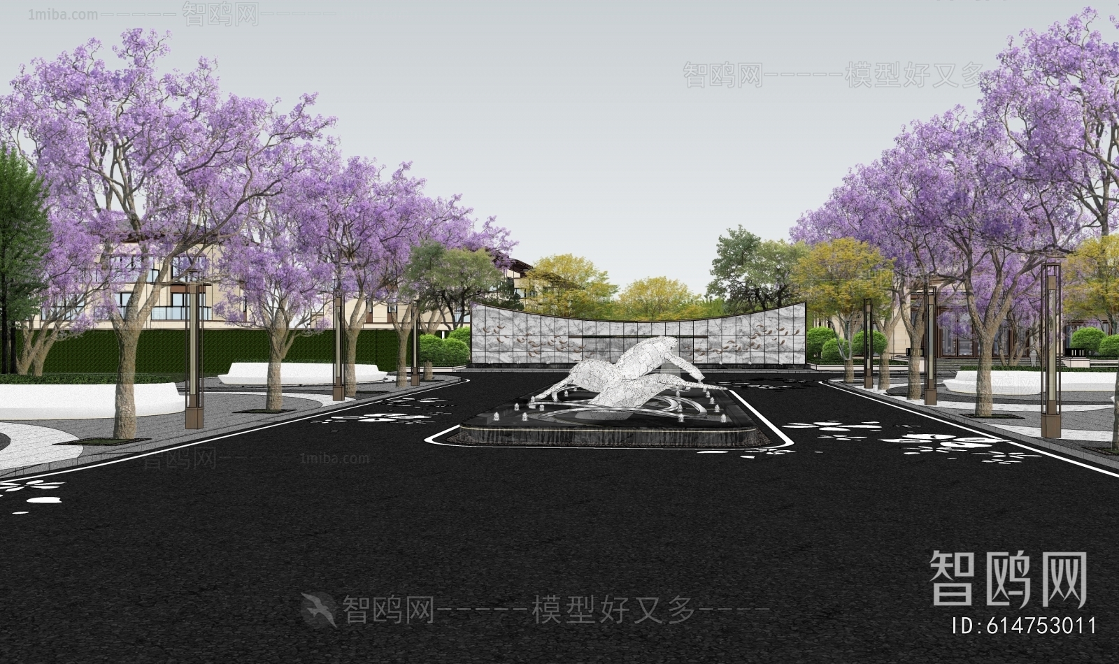 Modern Park Landscape