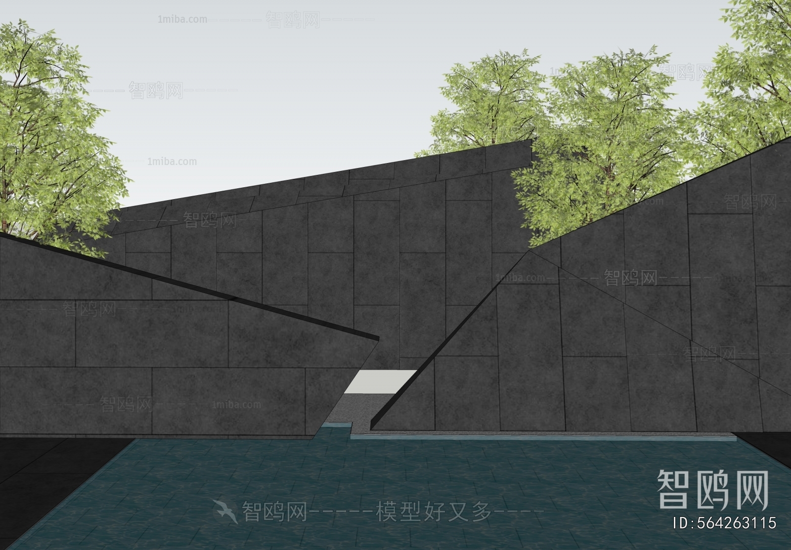 Modern Landscape Wall