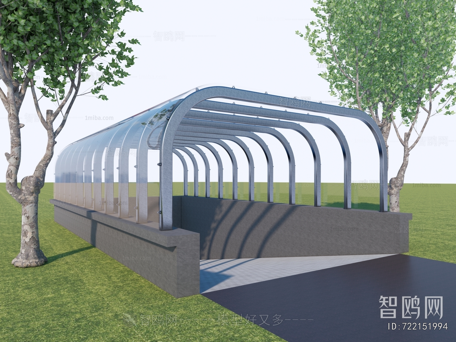 Modern Underground Parking Lot