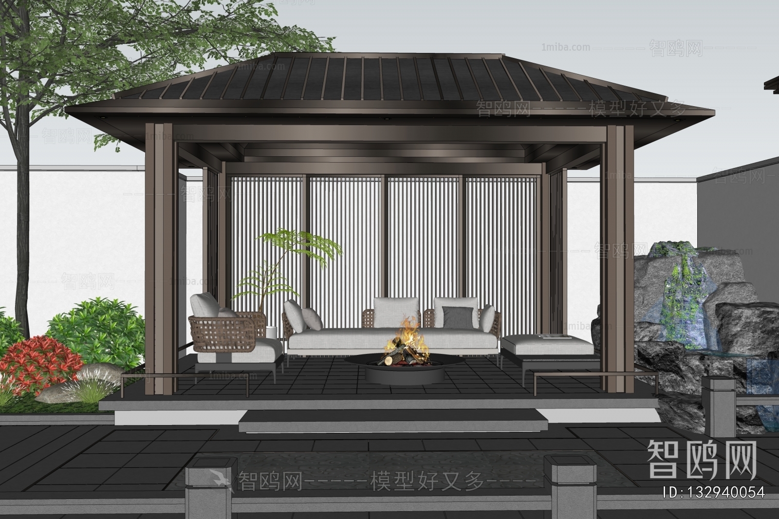 New Chinese Style Courtyard/landscape