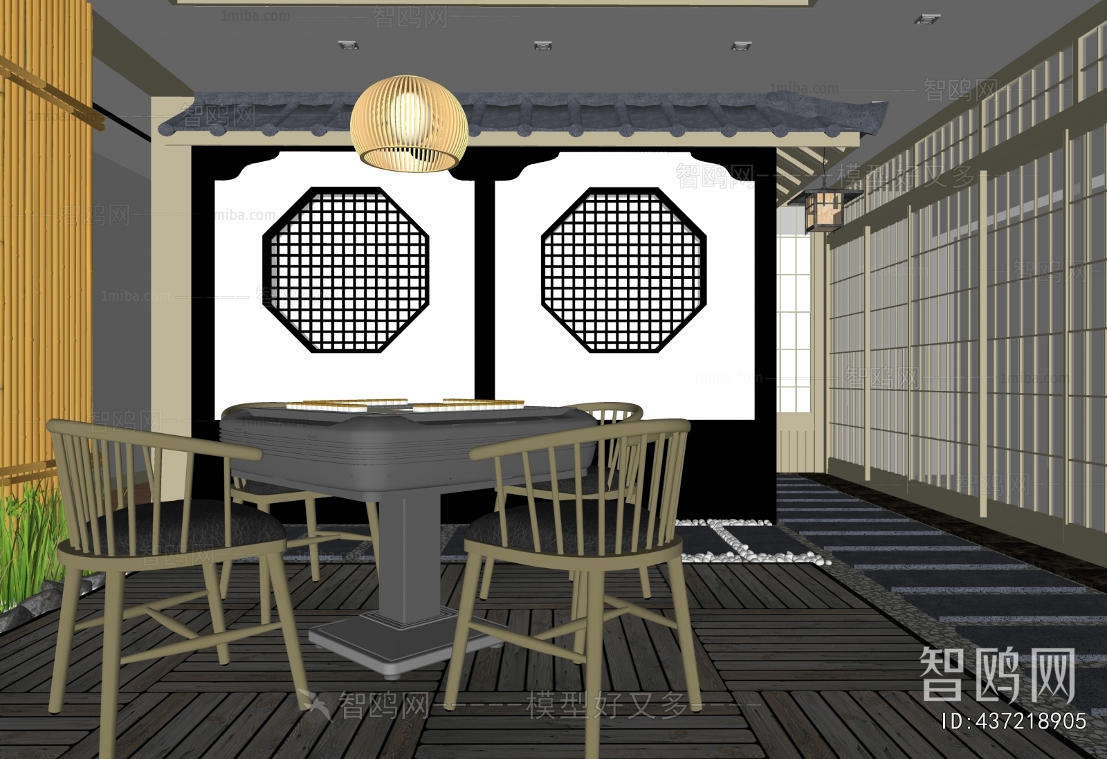 Japanese Style Chess And Card Room