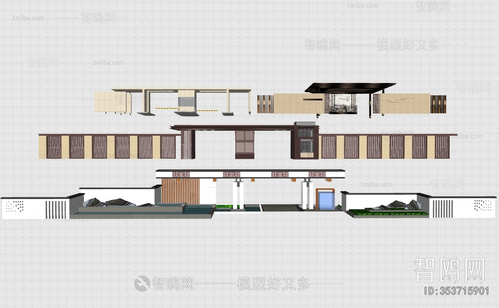 New Chinese Style Gate