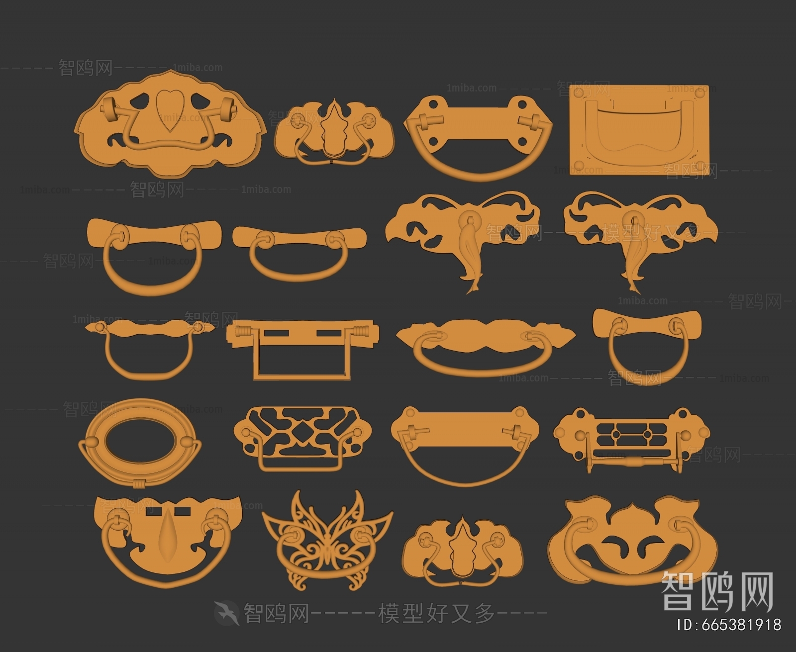 Chinese Style Door Handle