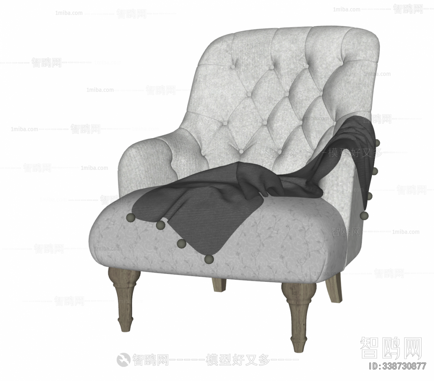 French Style Single Sofa