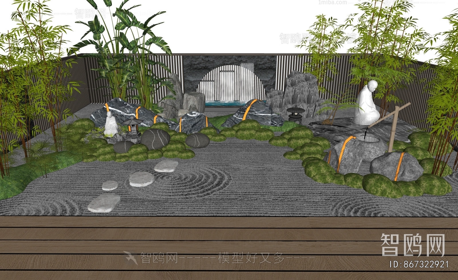 New Chinese Style Courtyard/landscape