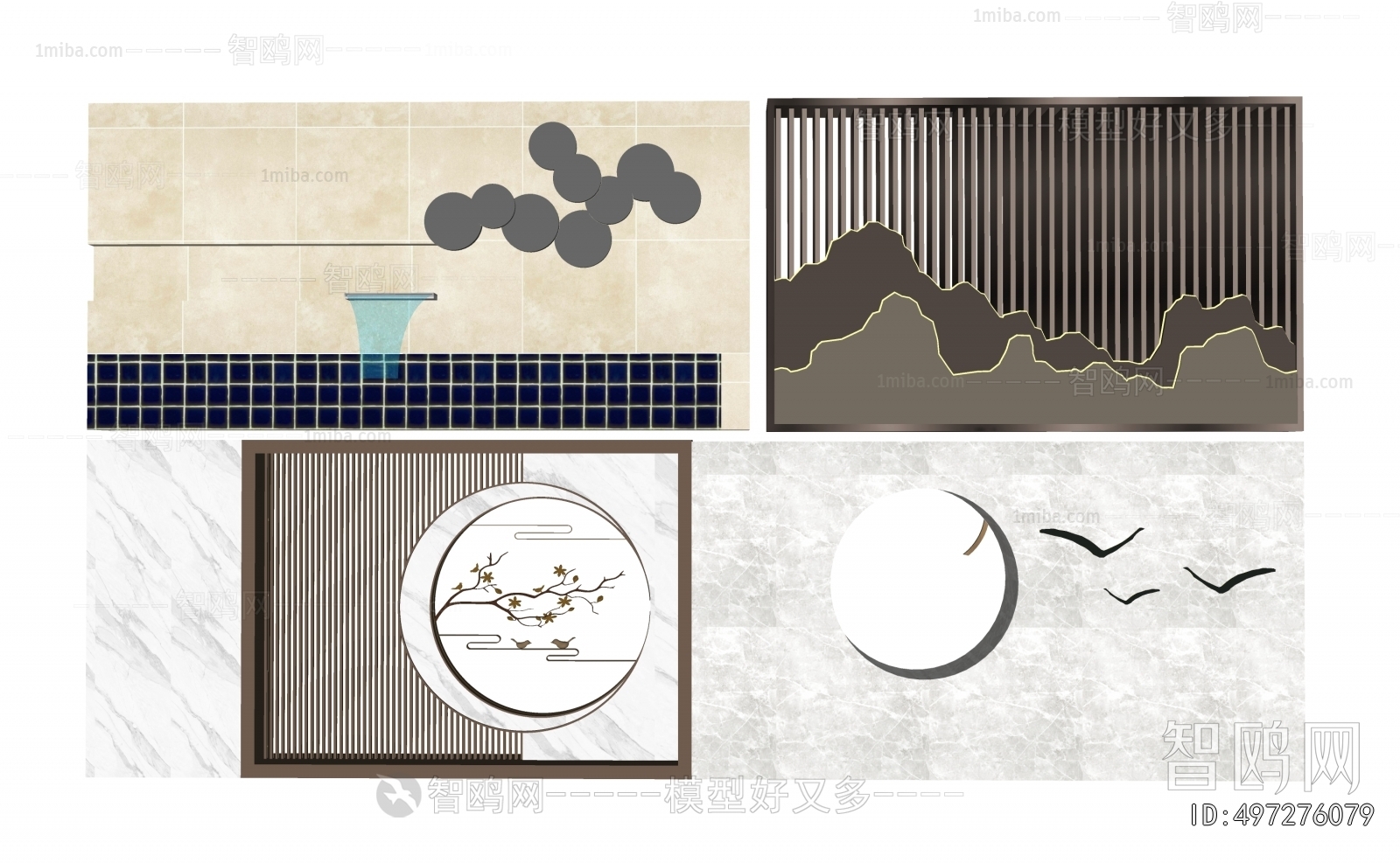 New Chinese Style Landscape Wall