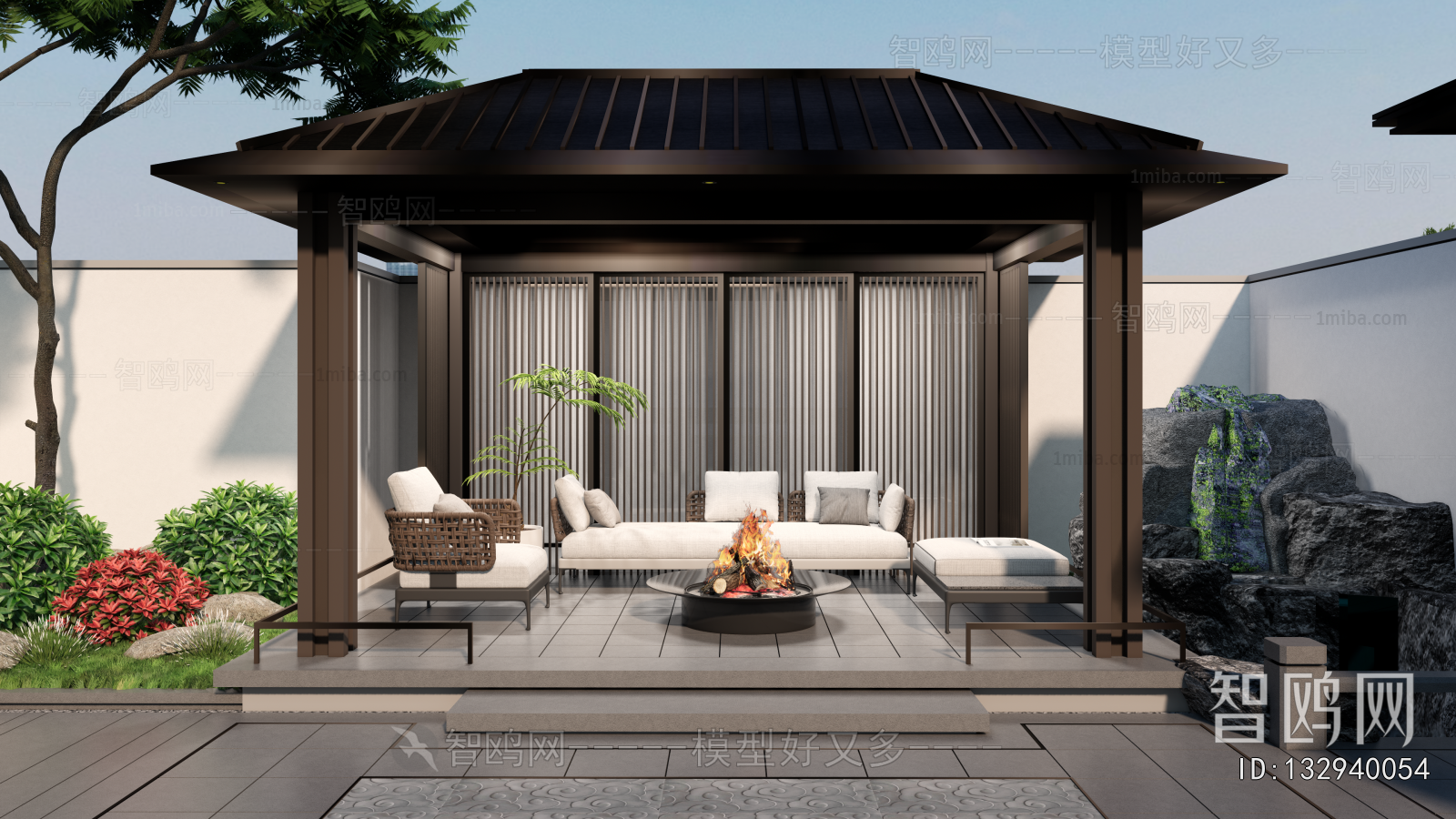 New Chinese Style Courtyard/landscape