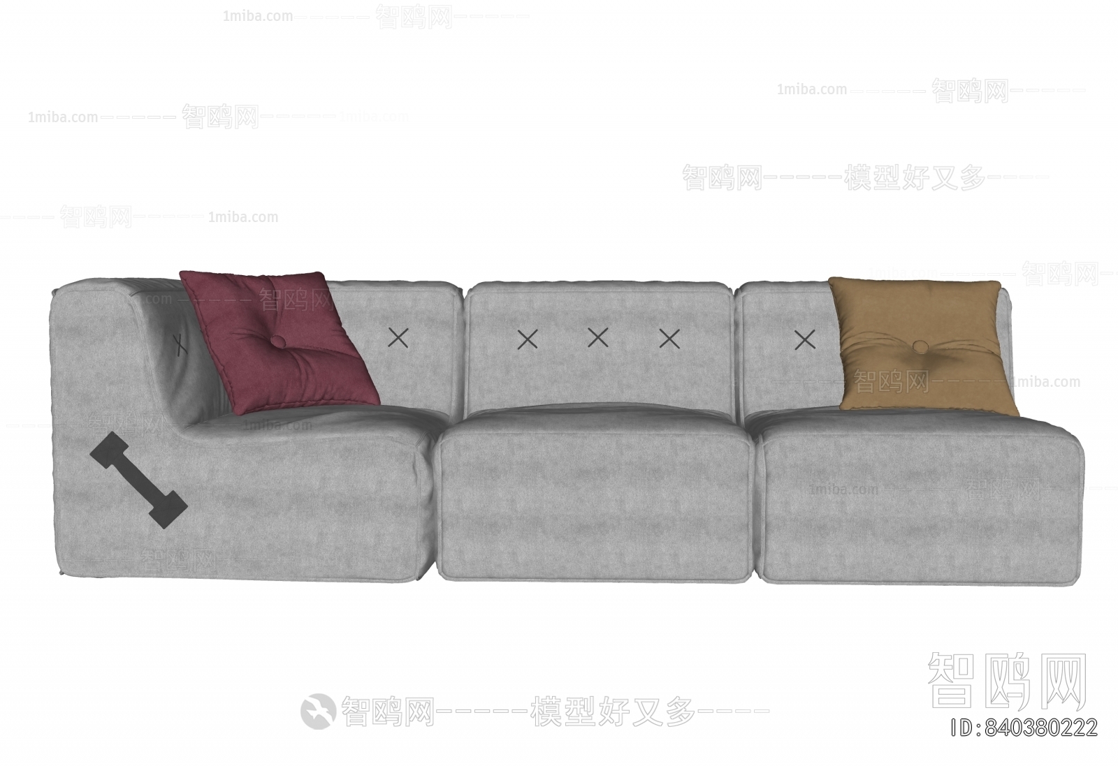 Modern Three-seat Sofa