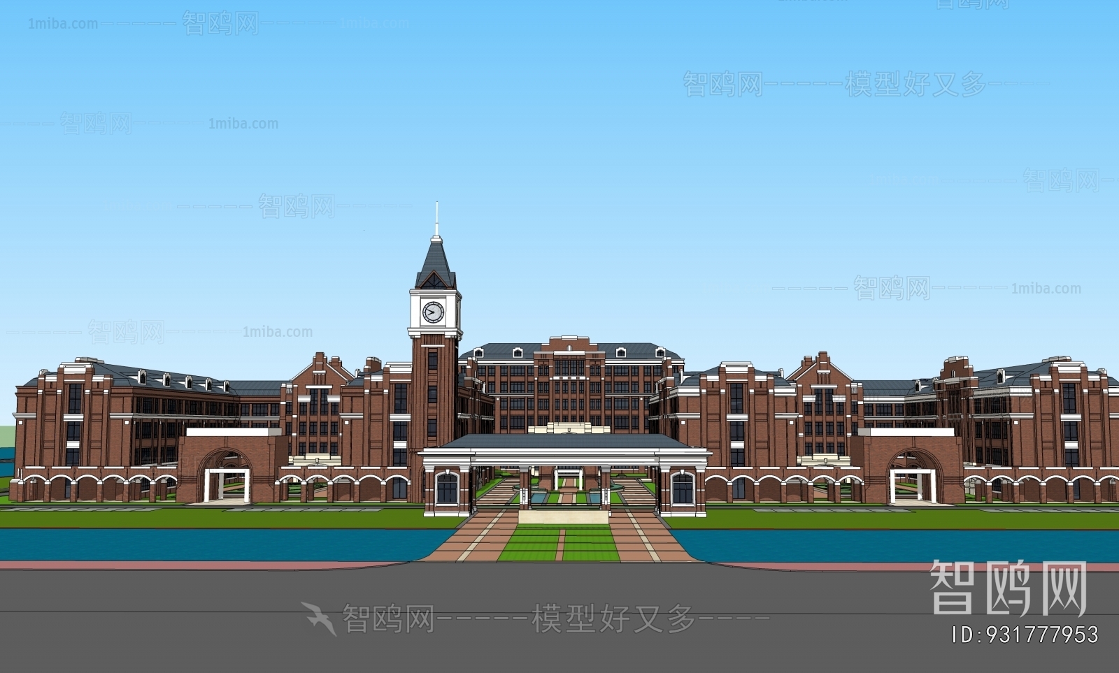 European Style School Building