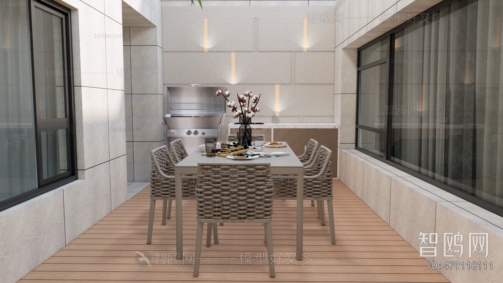 Modern Courtyard/landscape