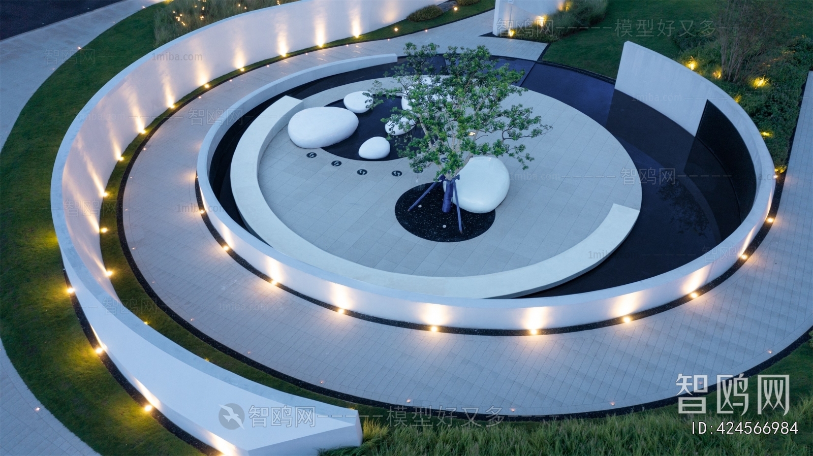 Modern Park Landscape