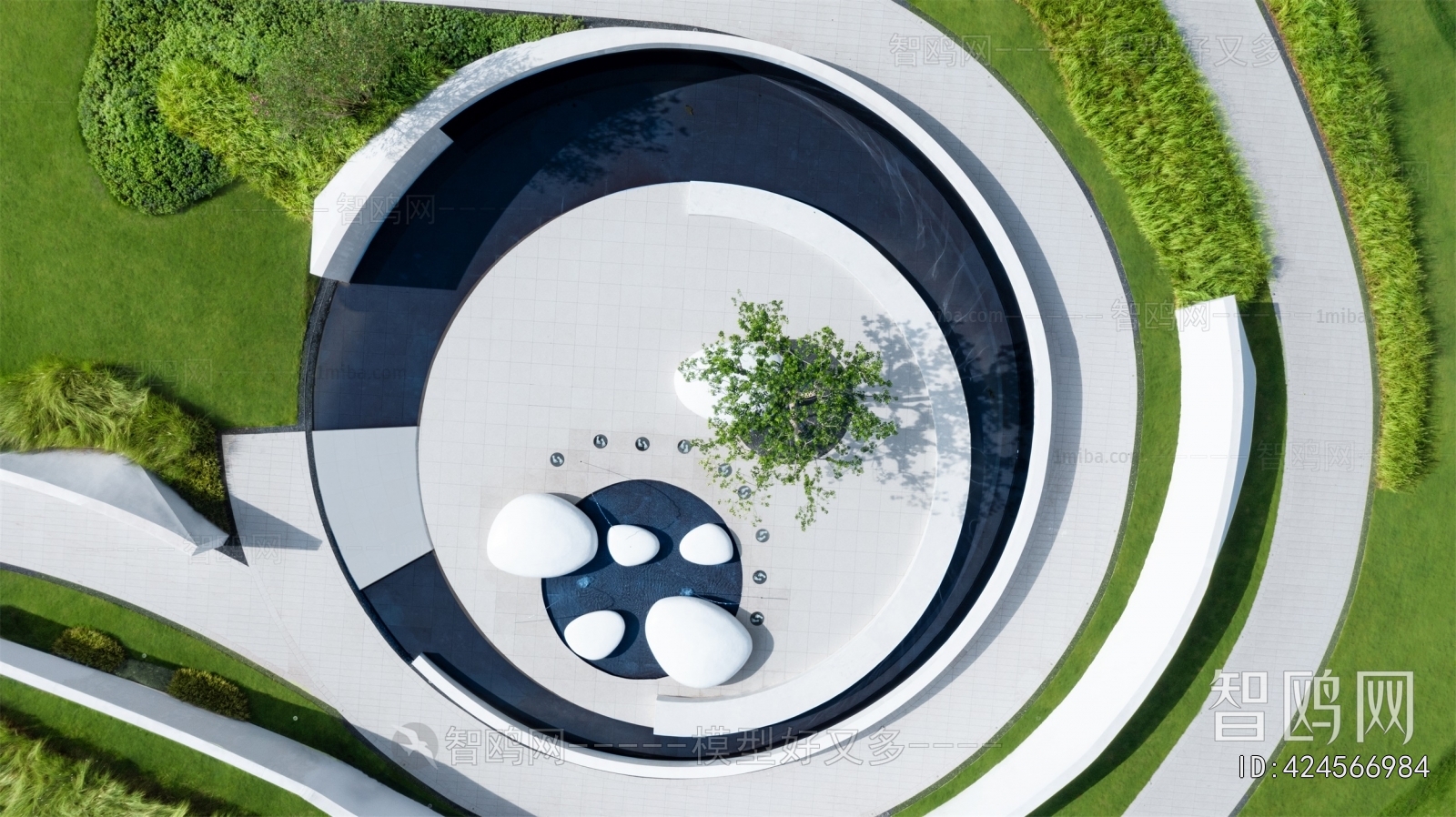 Modern Park Landscape