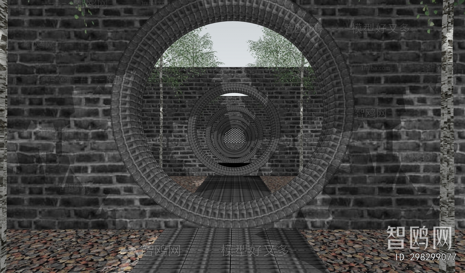 Chinese Style Landscape Wall