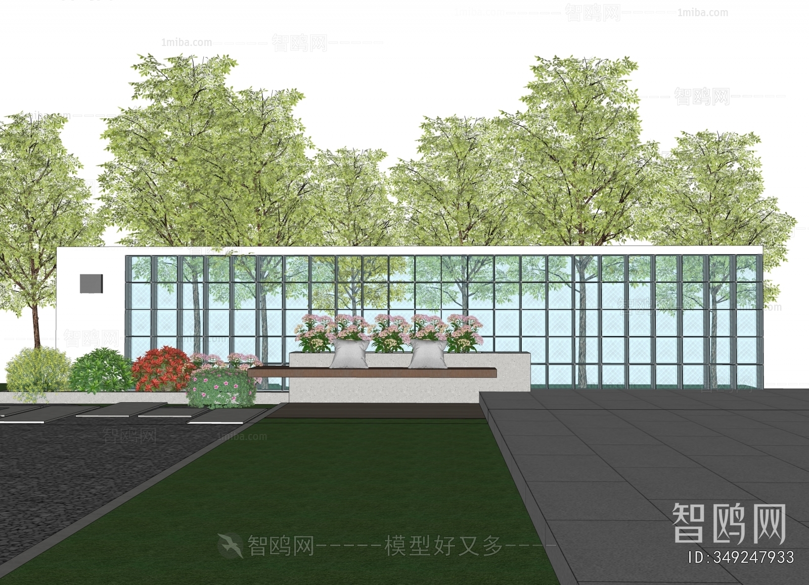 Modern Courtyard/landscape