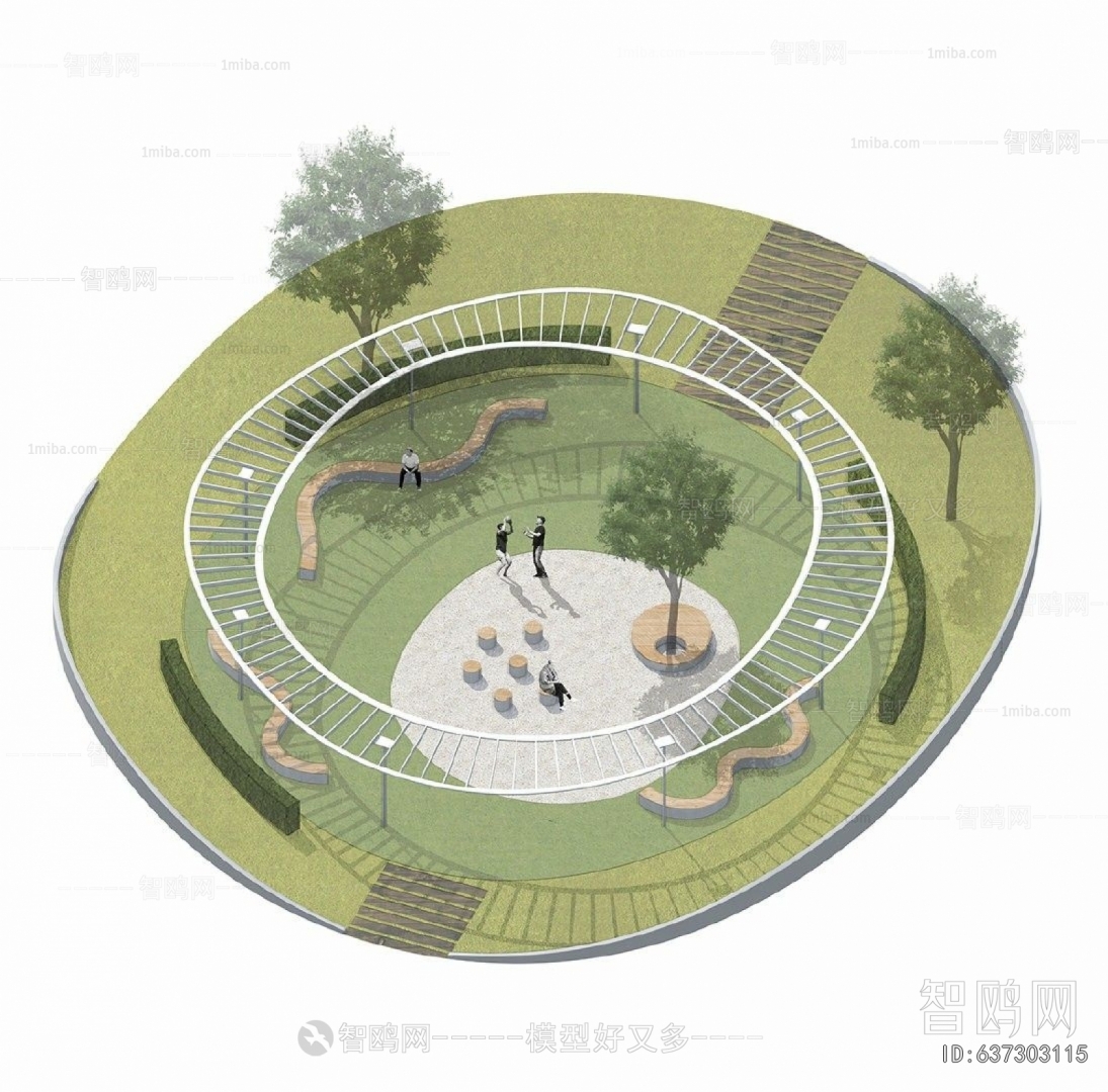 Modern Park Landscape