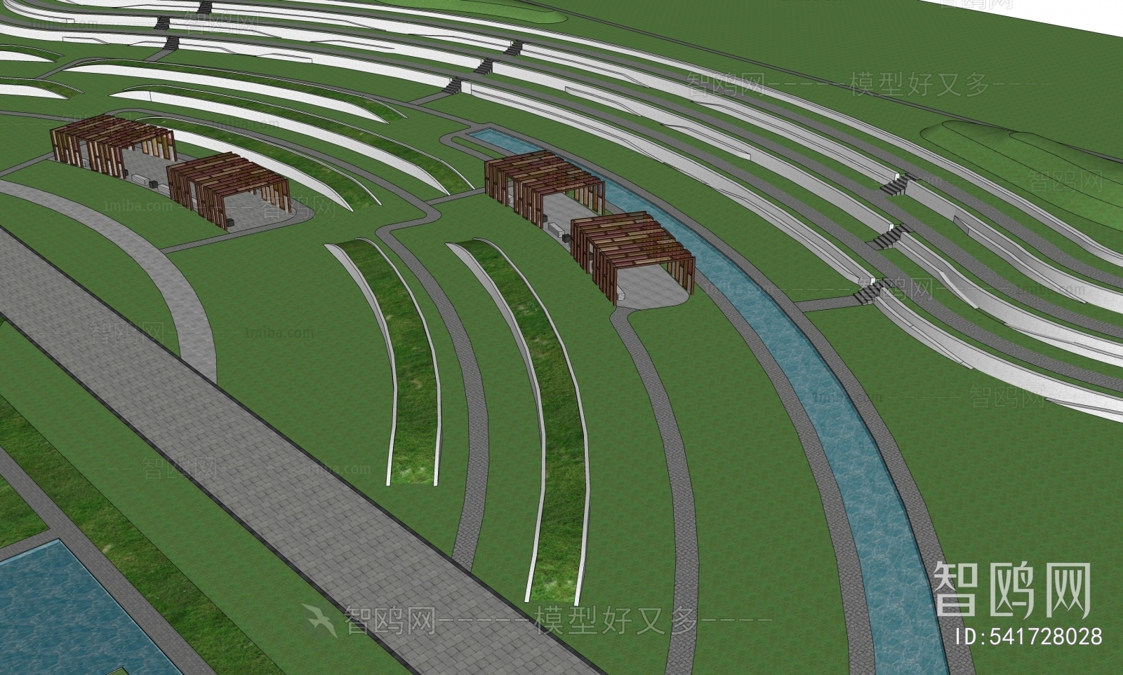 Modern Park Landscape