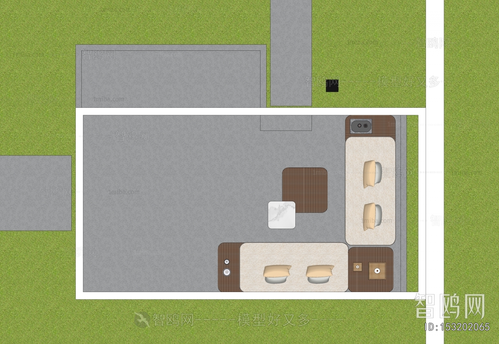 Modern Courtyard/landscape