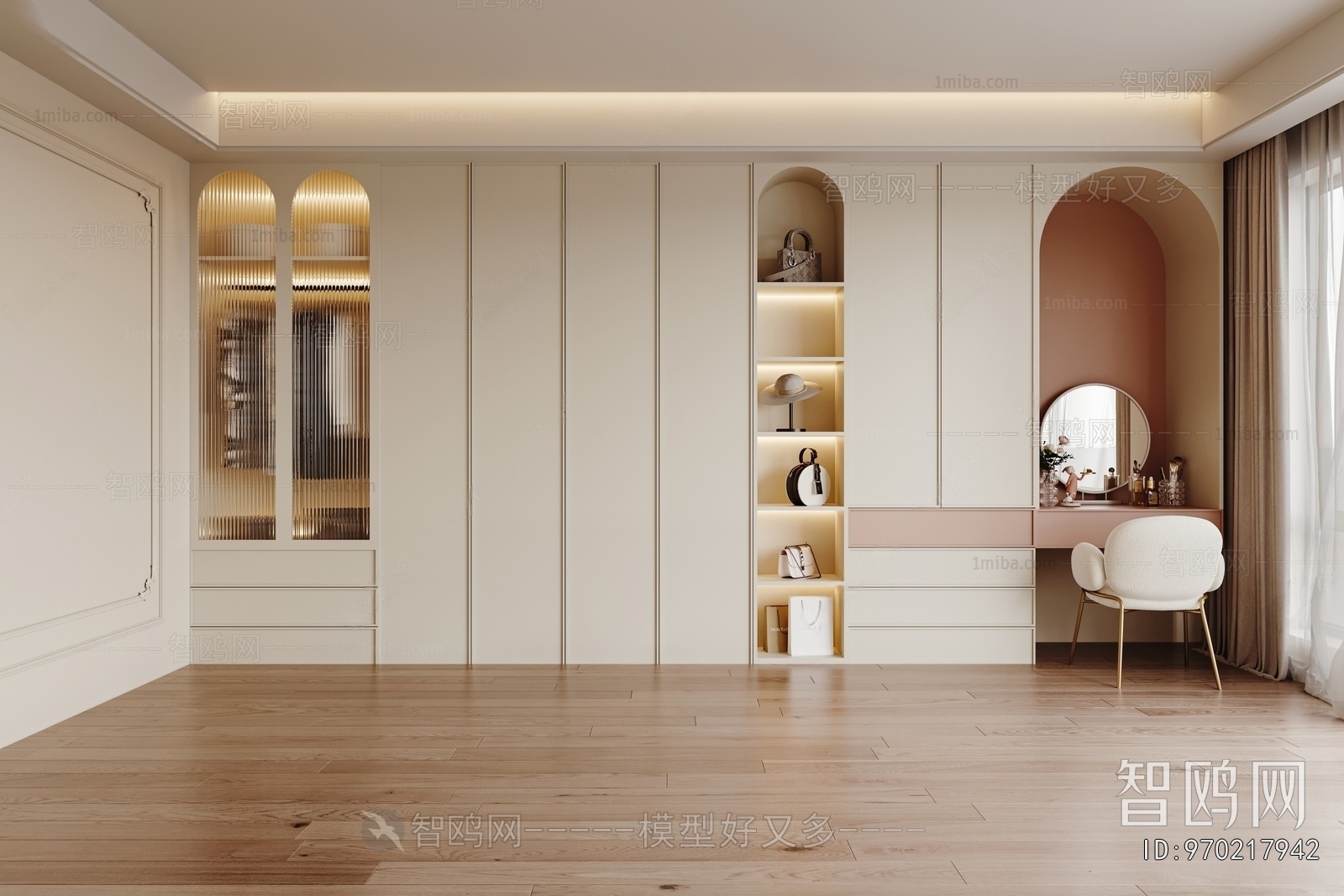 French Style Clothes Storage Area