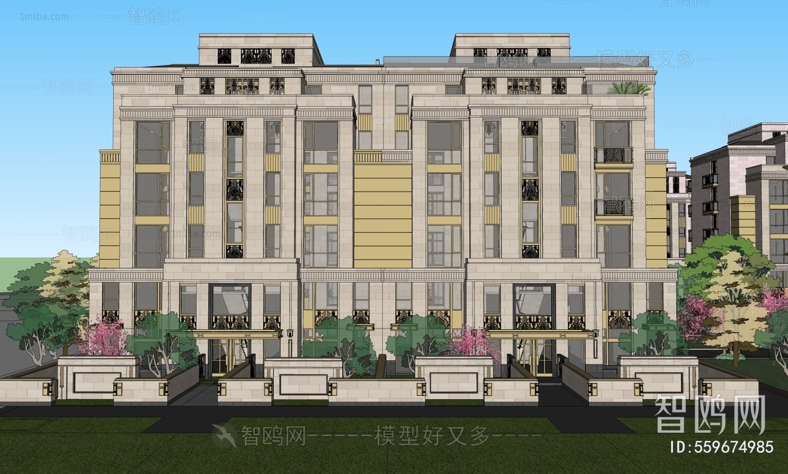 New Classical Style Residential Building
