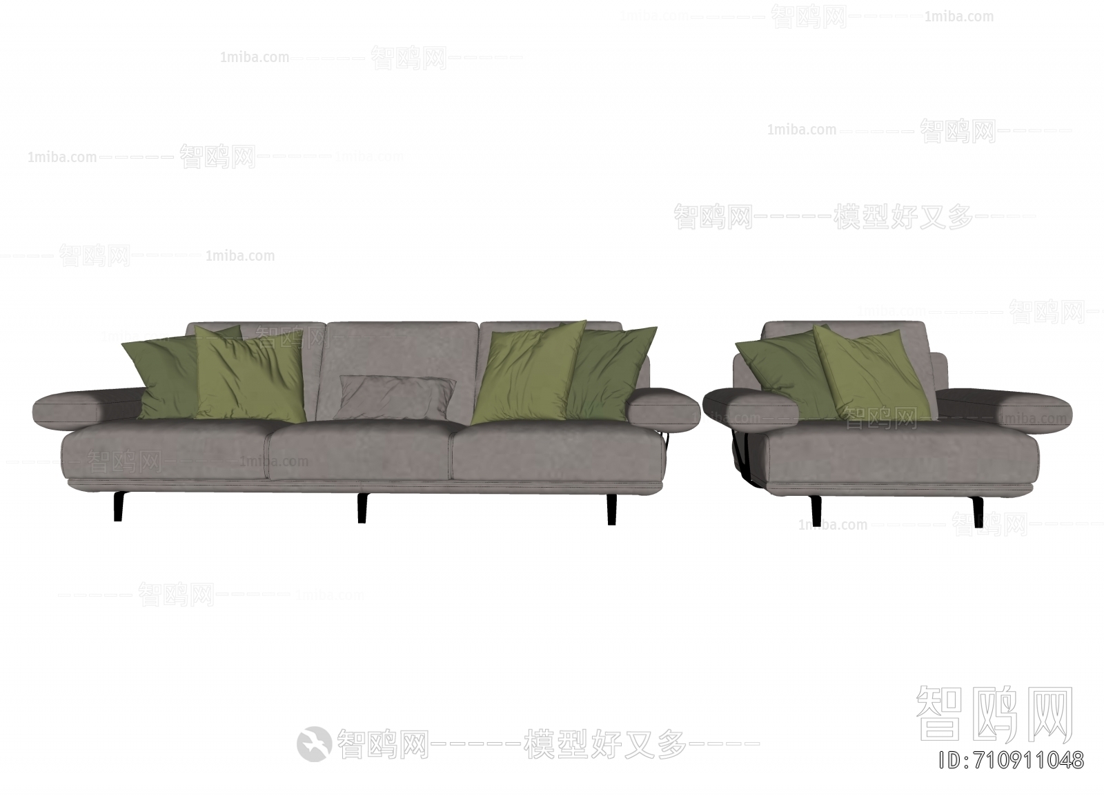 Modern Three-seat Sofa