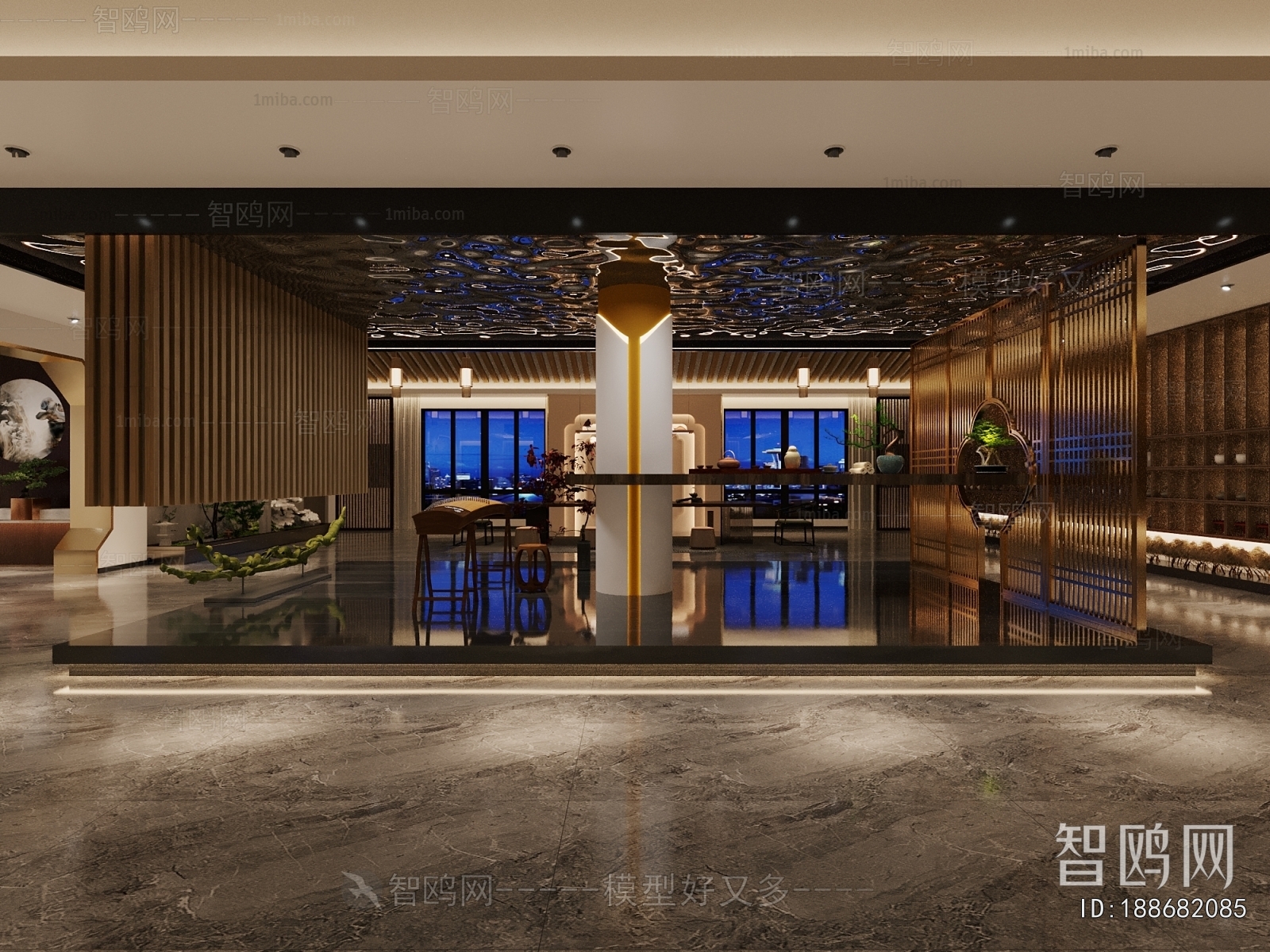 New Chinese Style Exhibition Hall