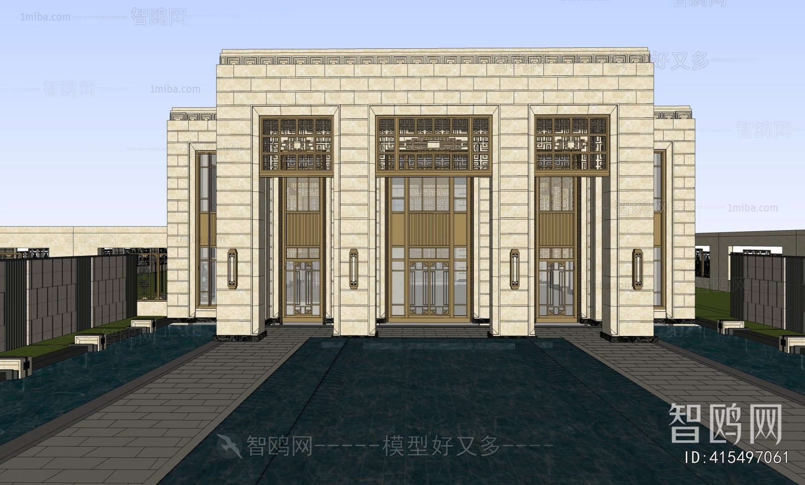 European Style Appearance Of Commercial Building