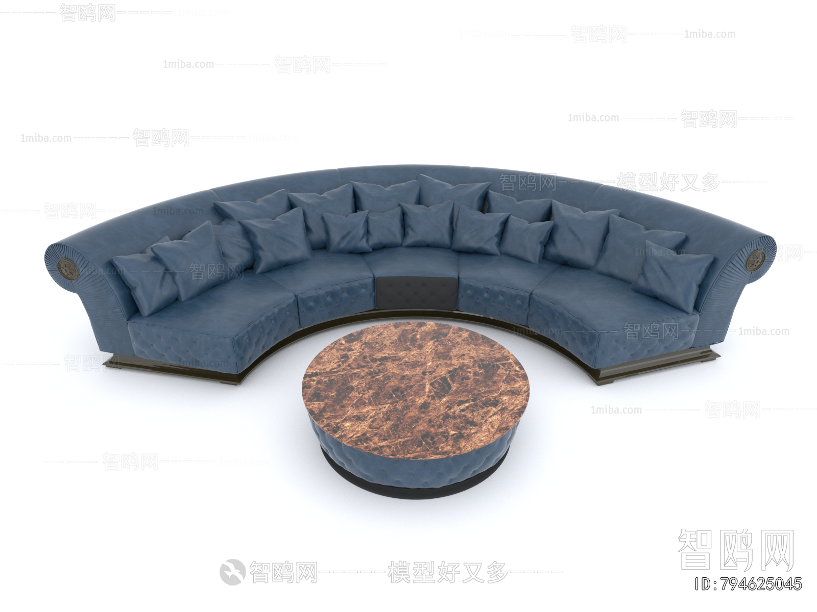 European Style Curved Sofa