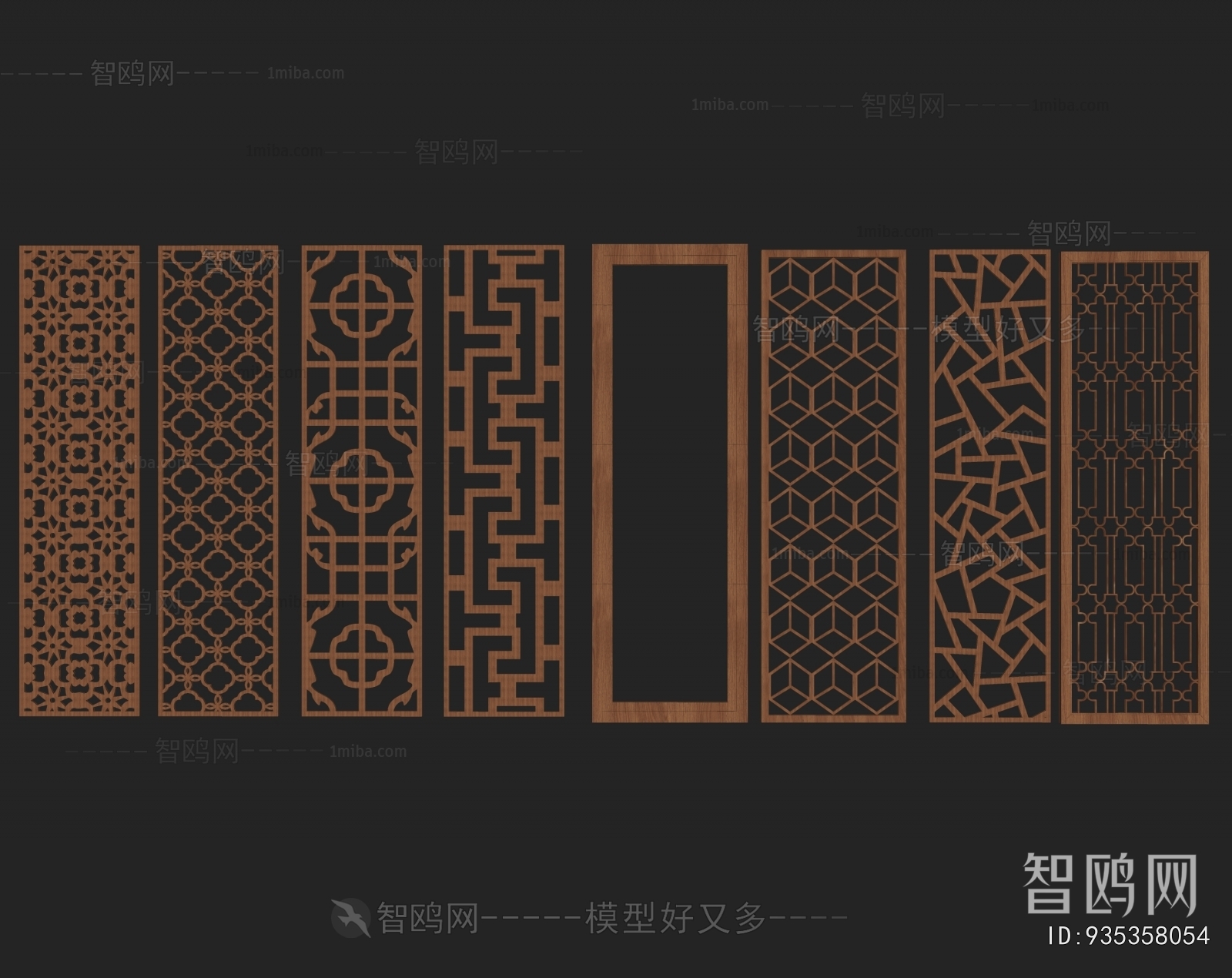 New Chinese Style Wooden Screen Partition